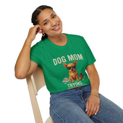 Dog Mom... Trying - Large Front Print Only