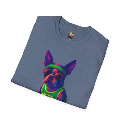 Boston Terrier Basketball Tee - Large Front Print