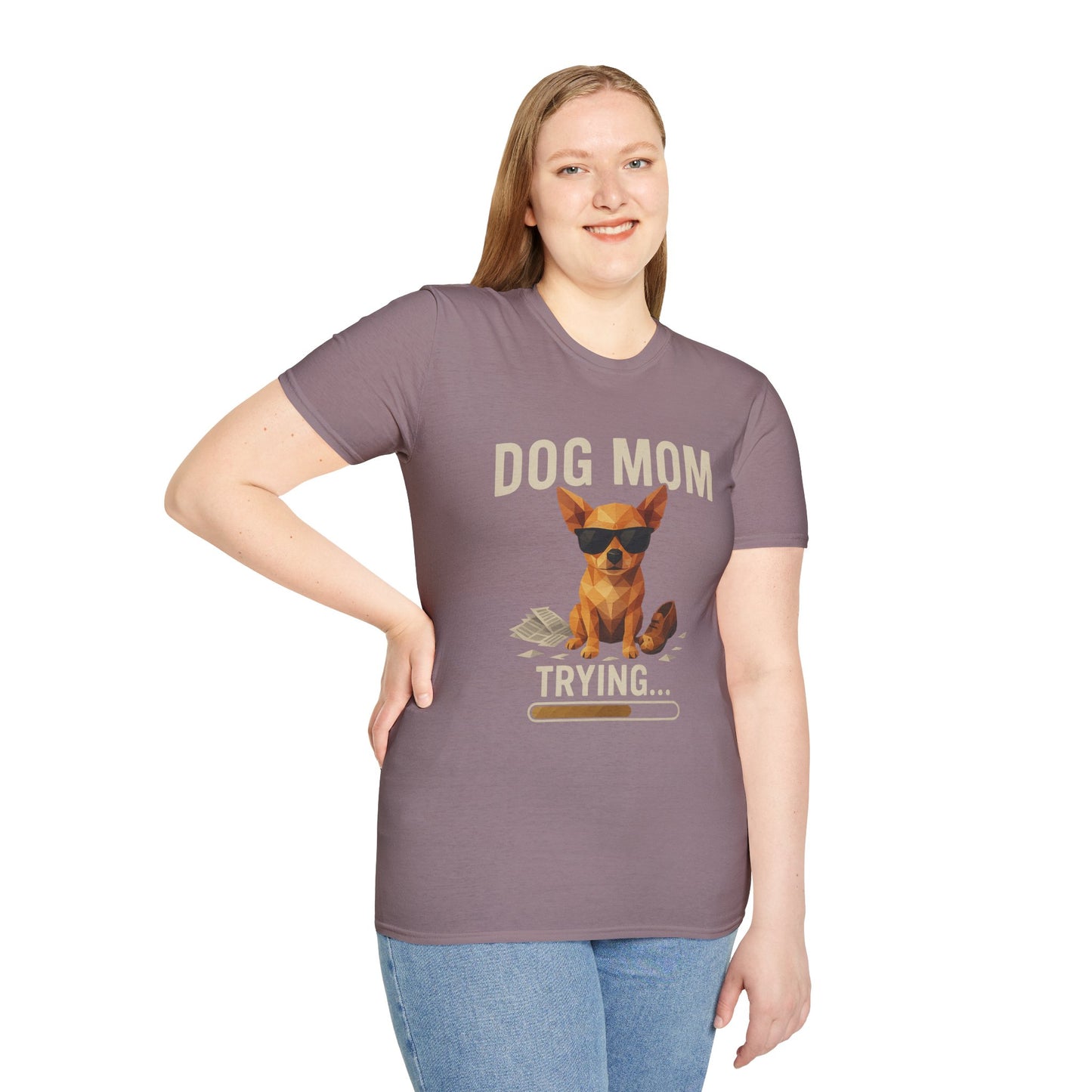 Dog Mom... Trying - Large Front Print Only