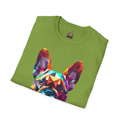 Polygon French Bulldog Tee - Large Front Print