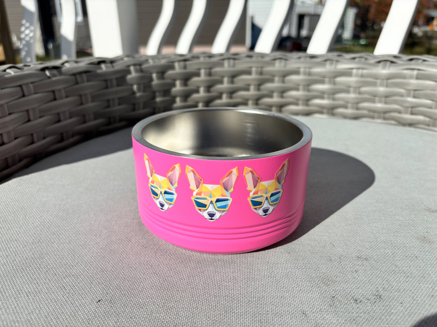 Shady Chihuahua Dog Bowl