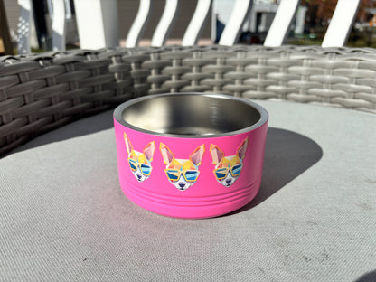 Shady Chihuahua Dog Bowl