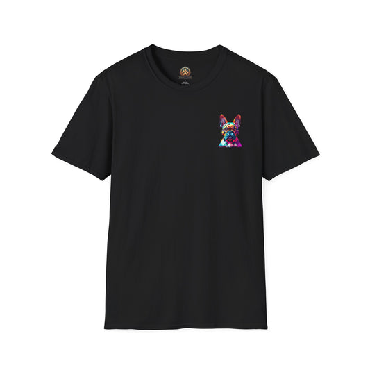 Polygon French Bulldog Tee - Pocket & Large Back Print