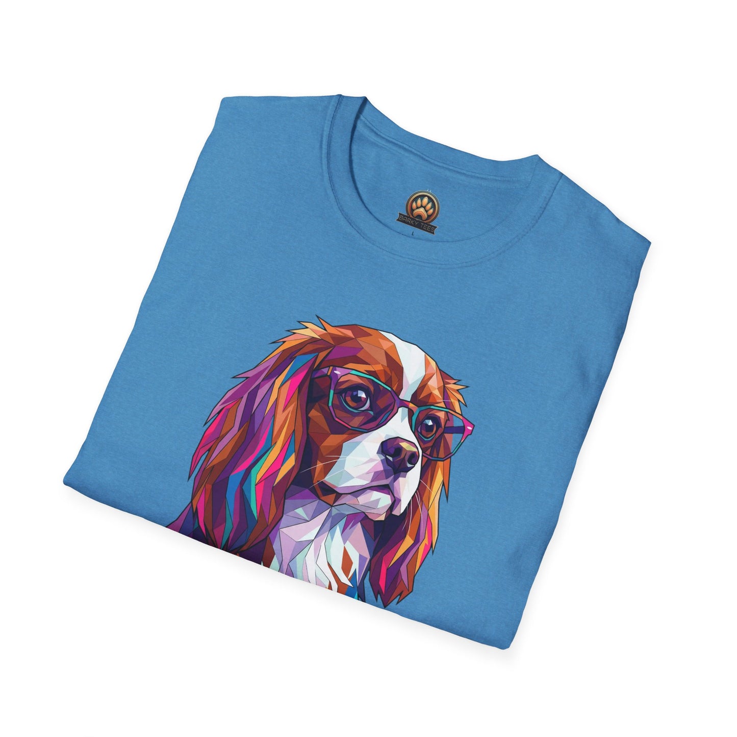 Portrait Cavalier King Charles Tee - Large Front Print