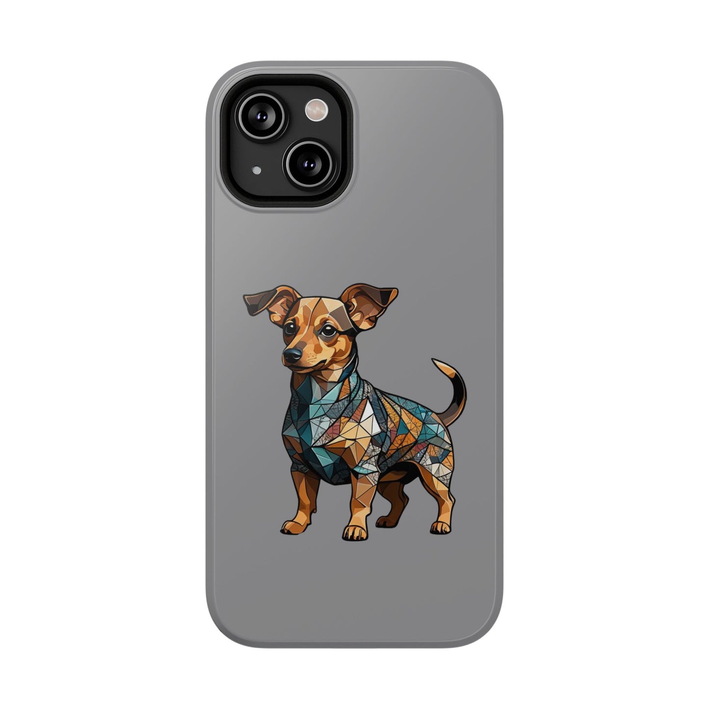Polygon Style Pop Art Chiweenie Dog iPhone Phone Case