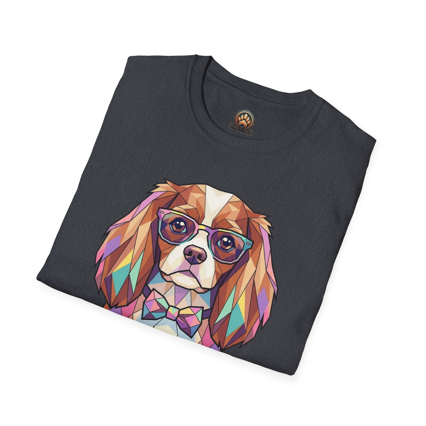 Tea Party Cavalier King Charles Tee - Large Front Print