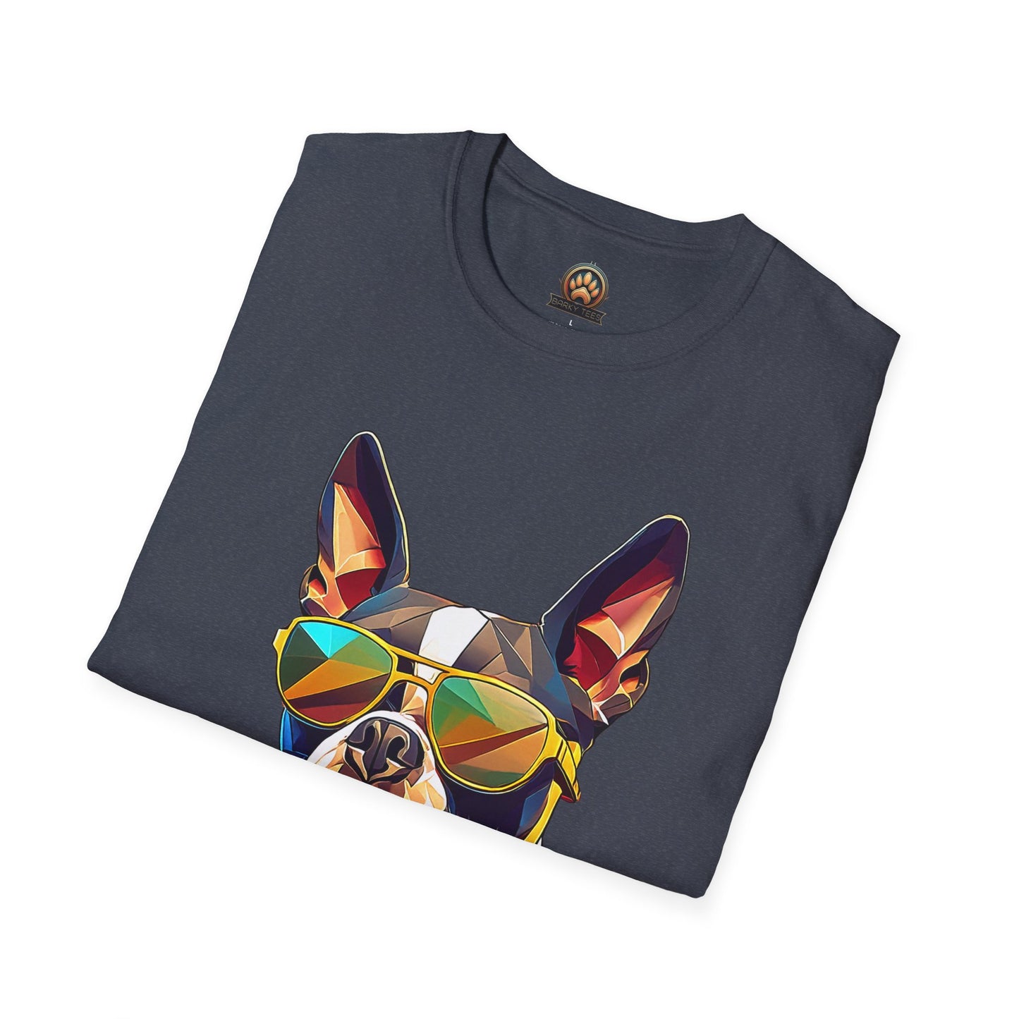 Sunny Boston Terrier Tee - Large Front Print
