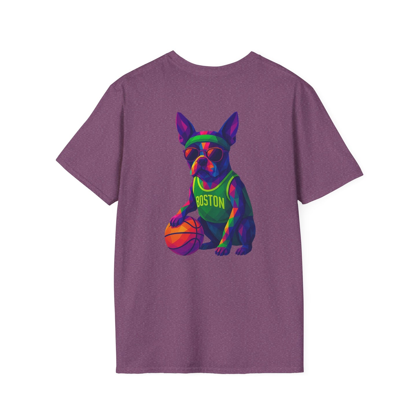 Boston Terrier Basketball Tee - Pocket & Large Back Print