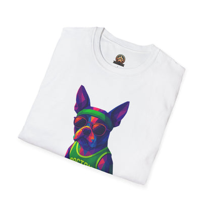Boston Terrier Basketball Tee - Large Front Print