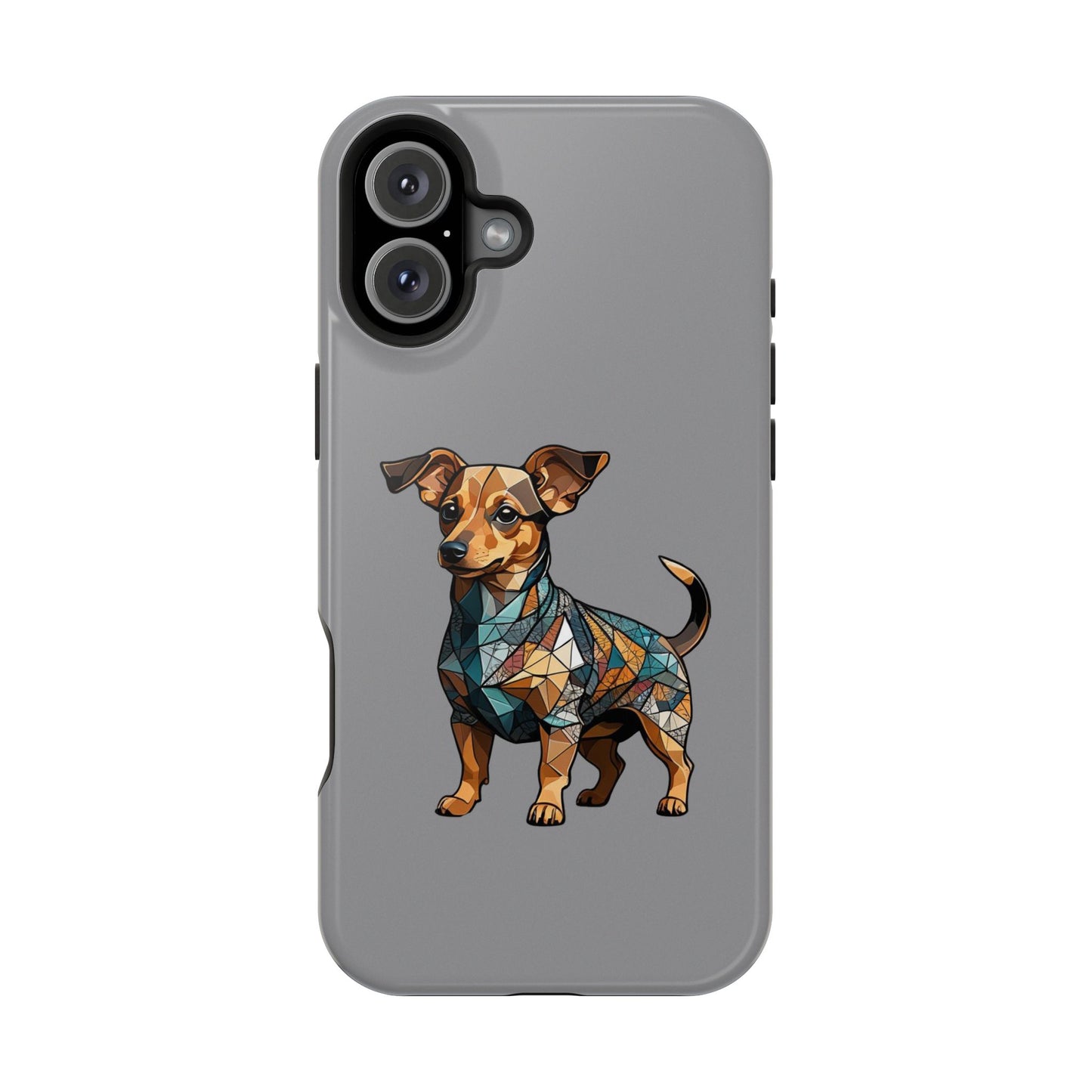 Polygon Style Pop Art Chiweenie Dog iPhone Phone Case