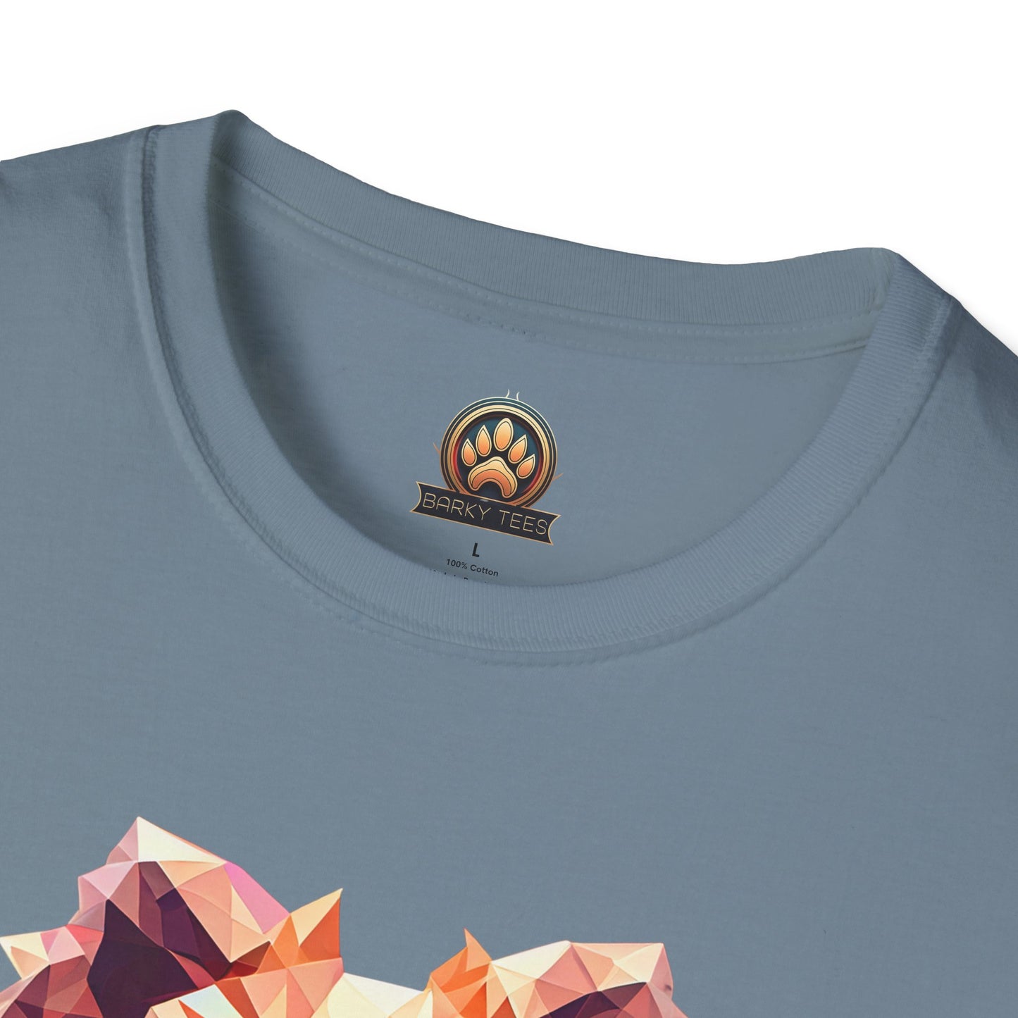 Polygon Pomeranian Tee - Large Front Print