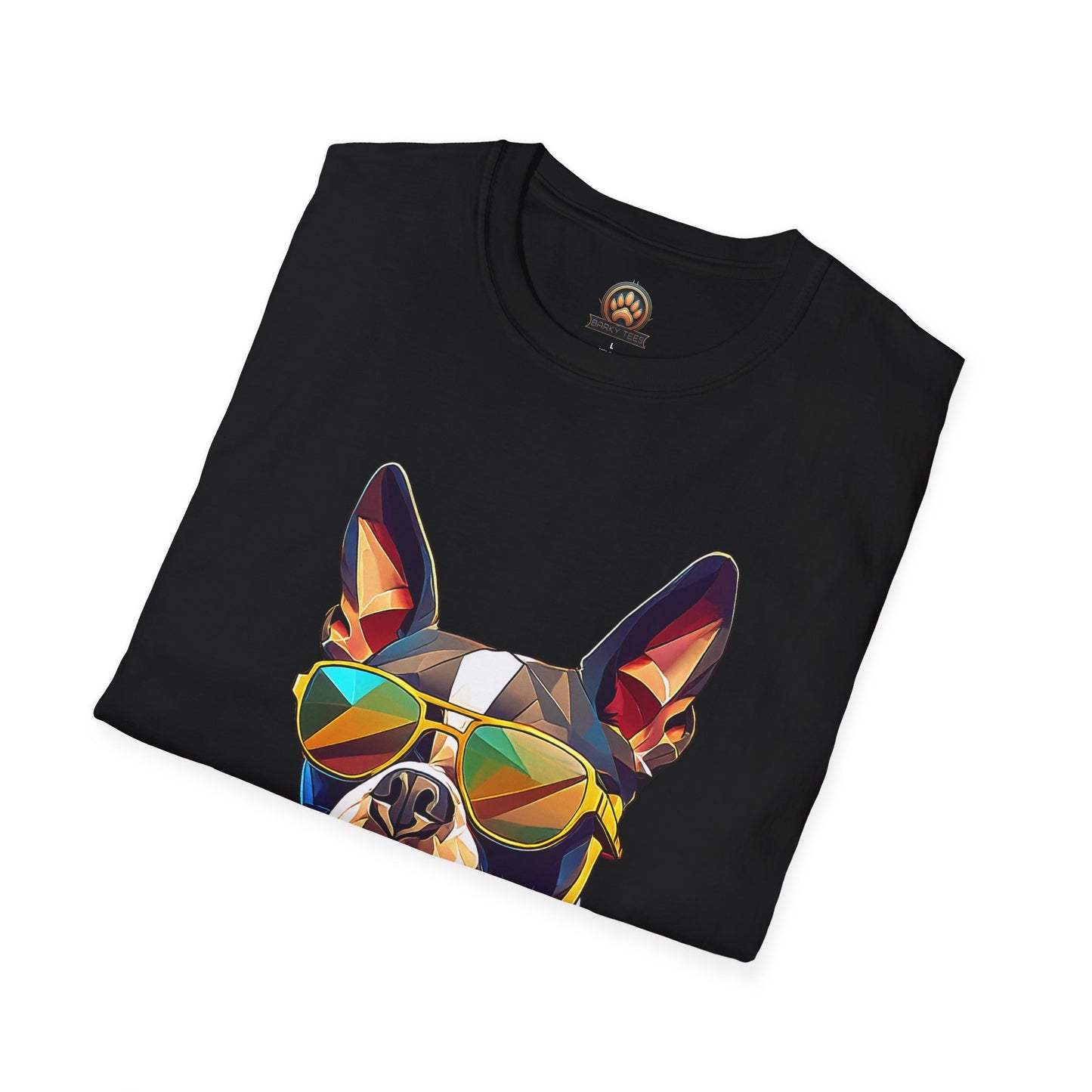Sunny Boston Terrier Tee - Large Front Print