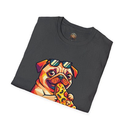 Pizza Pug Tee - Large Front Print