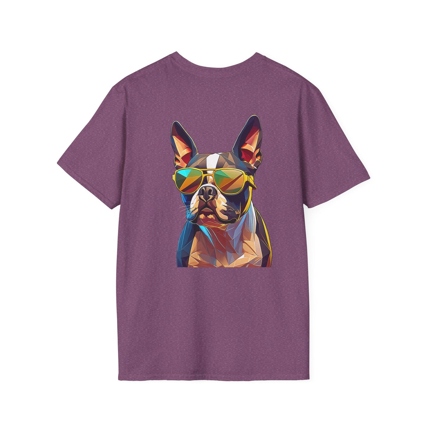 Sunny Boston Terrier Tee - Pocket & Large Back Print