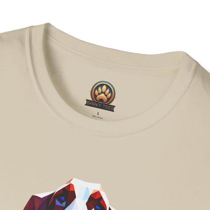 Polygon Basset Hound Tee - Large Front Print