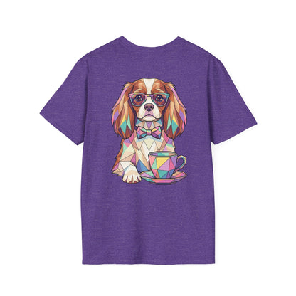 Tea Party Cavalier King Charles Tee - Pocket & Large Back Print