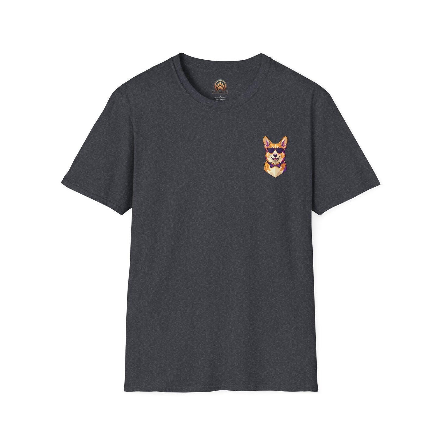 Dapper Corgi Tee - Pocket & Large Back Print