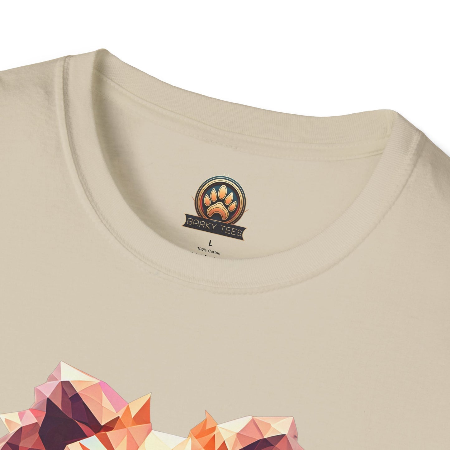 Polygon Pomeranian Tee - Large Front Print