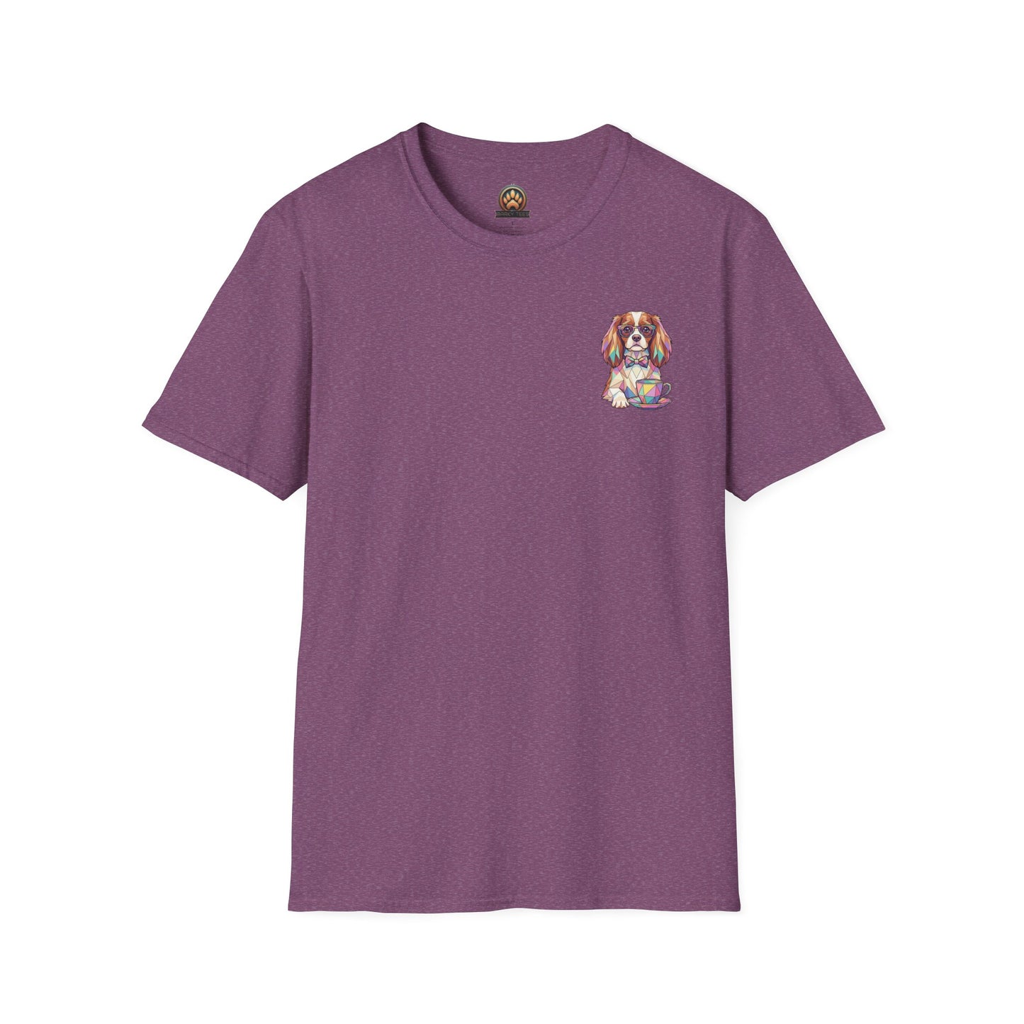 Tea Party Cavalier King Charles Tee - Pocket & Large Back Print
