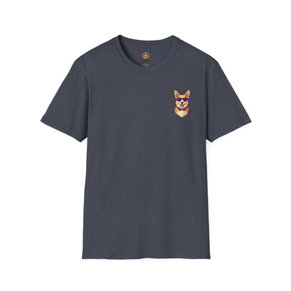 Dapper Corgi Tee - Pocket & Large Back Print