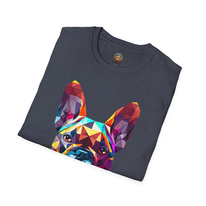 Polygon French Bulldog Tee - Large Front Print