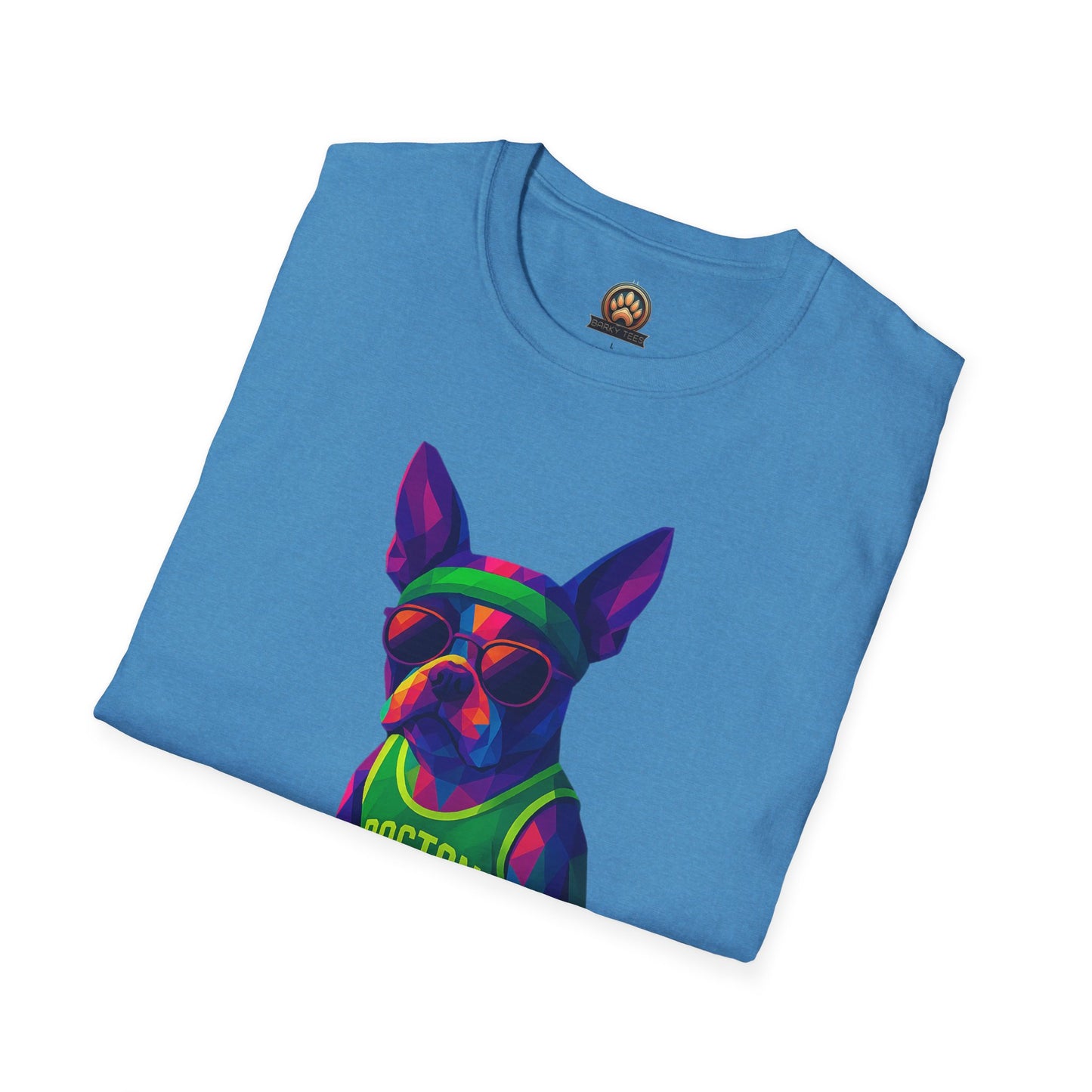 Boston Terrier Basketball Tee - Large Front Print