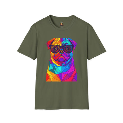 Professor Pug Tee - Large Front Print