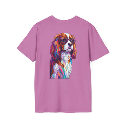 Portrait Cavalier King Charles Tee - Pocket & Large Back Print