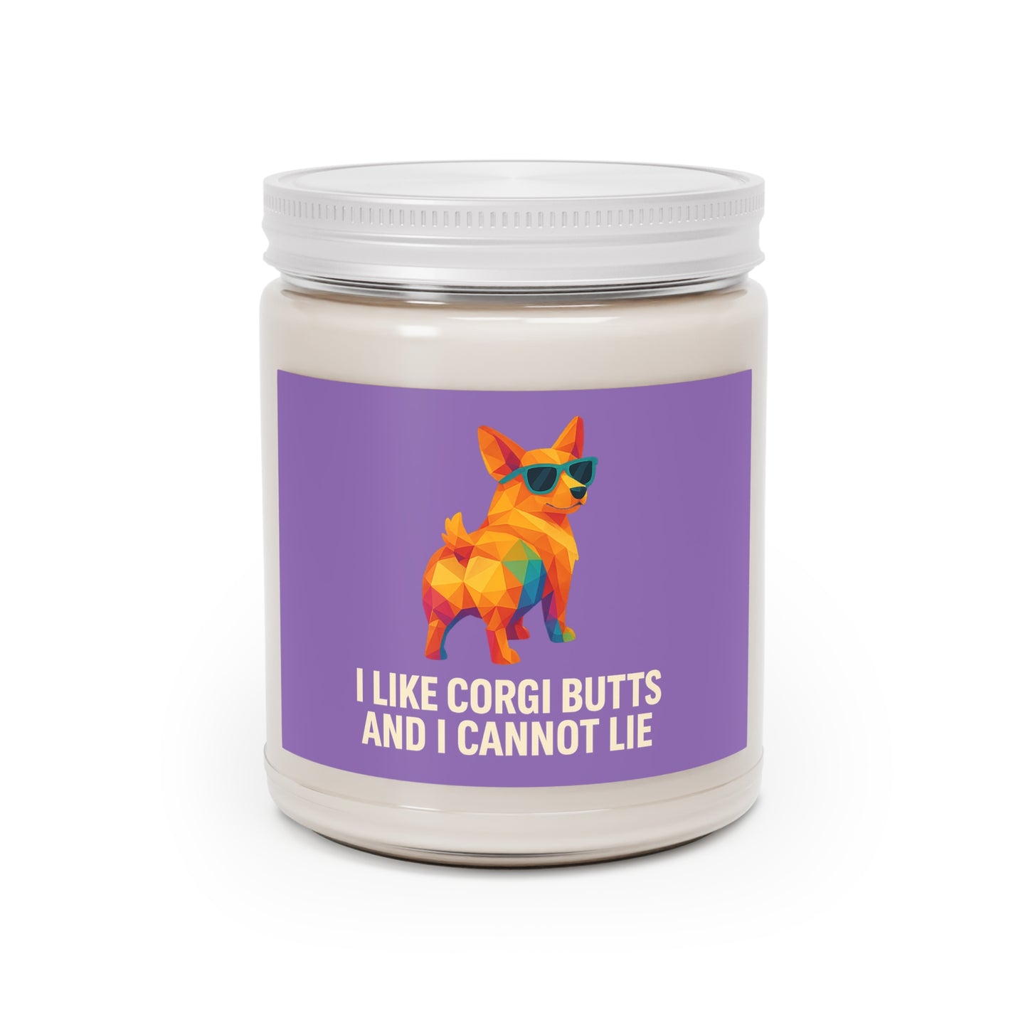 I Like Corgi Butts Scented Soy Candle — 9oz (White Lid)