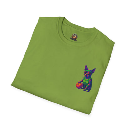 Boston Terrier Basketball Tee - Pocket & Large Back Print