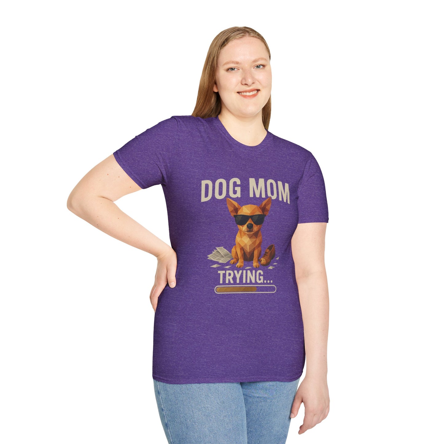 Dog Mom... Trying - Large Front Print Only