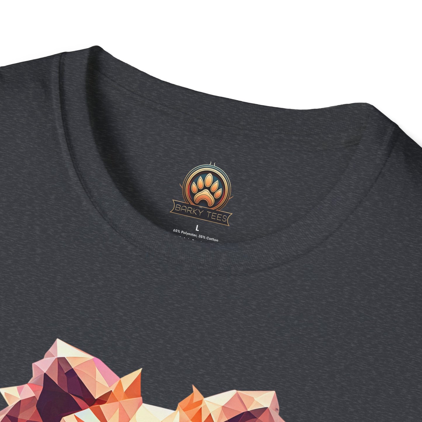 Polygon Pomeranian Tee - Large Front Print