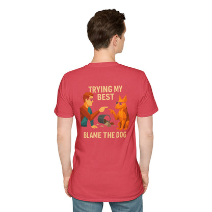 Blame the Dog - Pocket Logo and Large Back Print