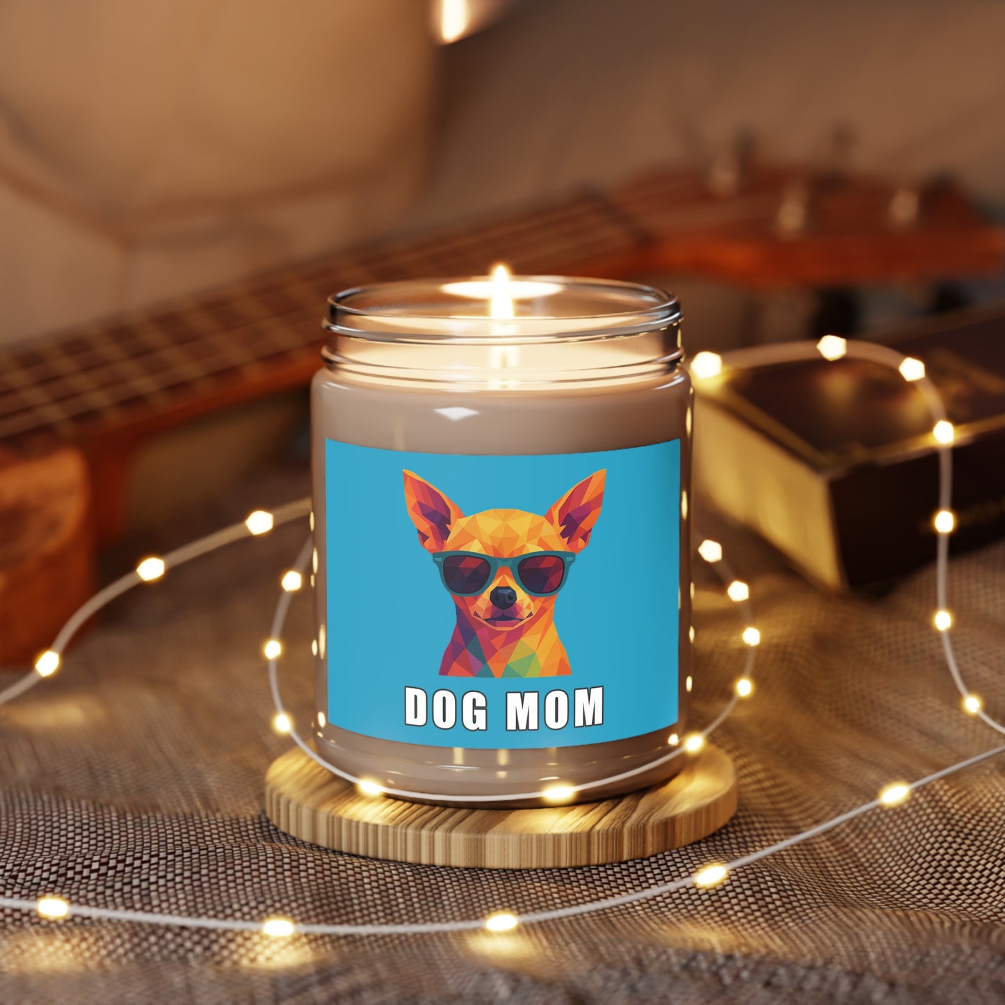Dog Mom Candle – Polygon Chihuahua Edition
