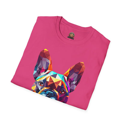 Polygon French Bulldog Tee - Large Front Print