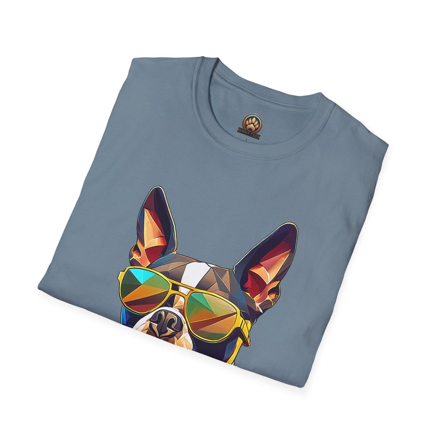 Sunny Boston Terrier Tee - Large Front Print