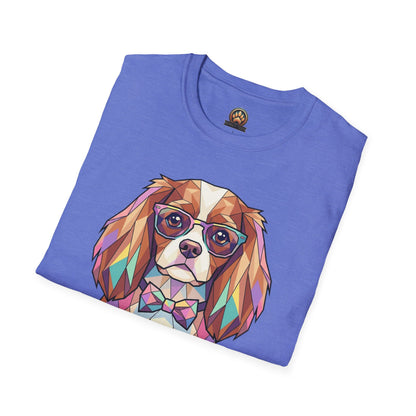 Tea Party Cavalier King Charles Tee - Large Front Print