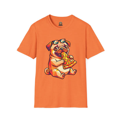 Pizza Pug Tee - Large Front Print