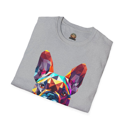 Polygon French Bulldog Tee - Large Front Print