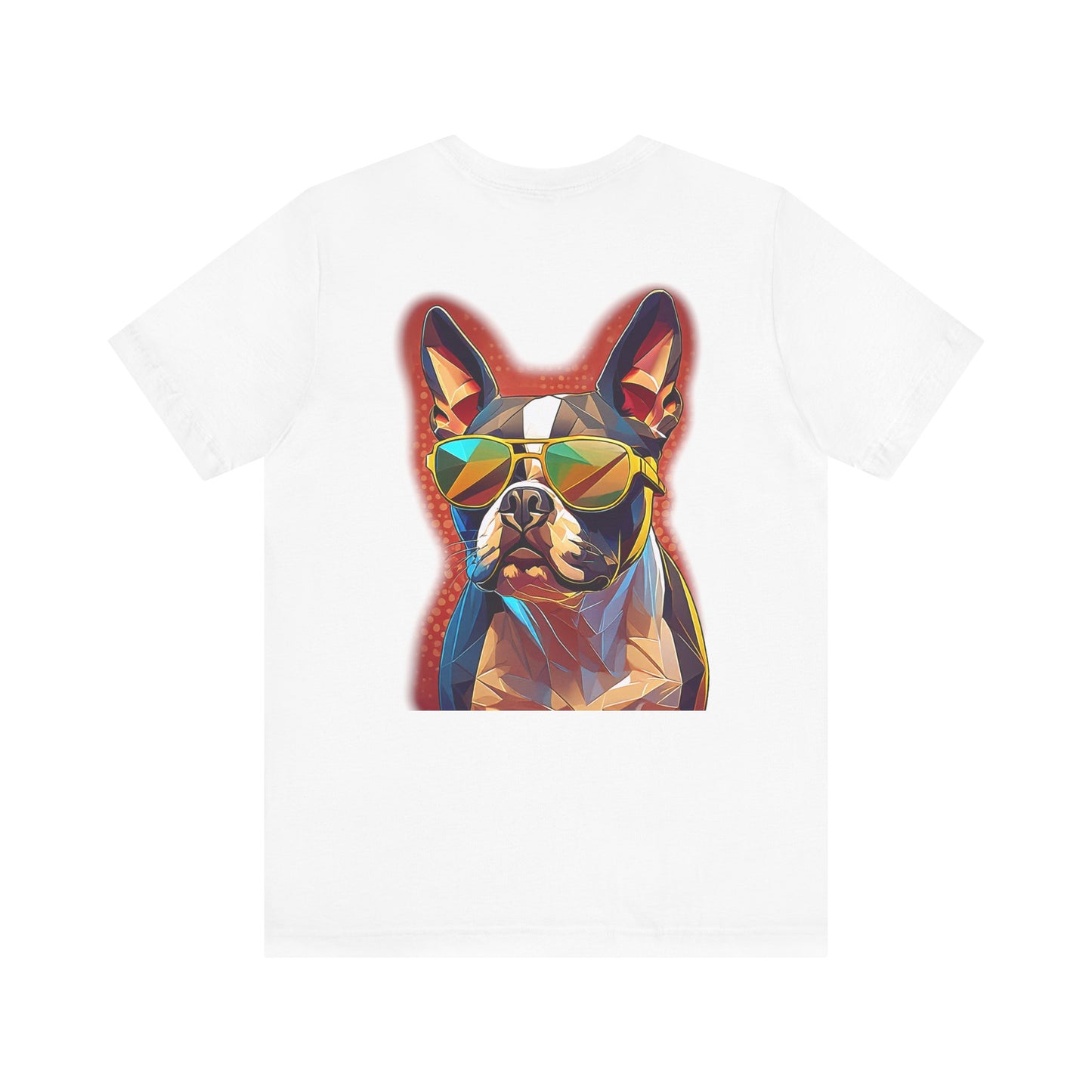 Shady Boston Terrier Tee - Pocket & Large Back Print
