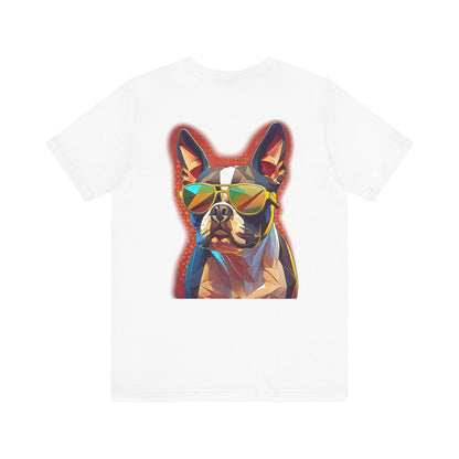 Shady Boston Terrier Tee - Pocket & Large Back Print