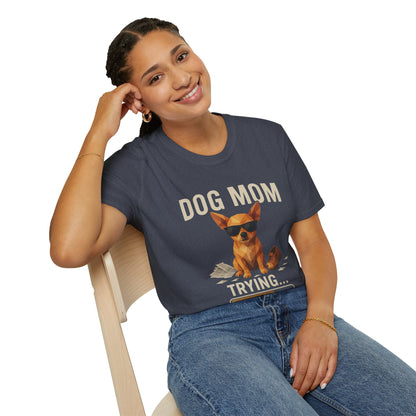 Dog Mom... Trying - Large Front Print Only