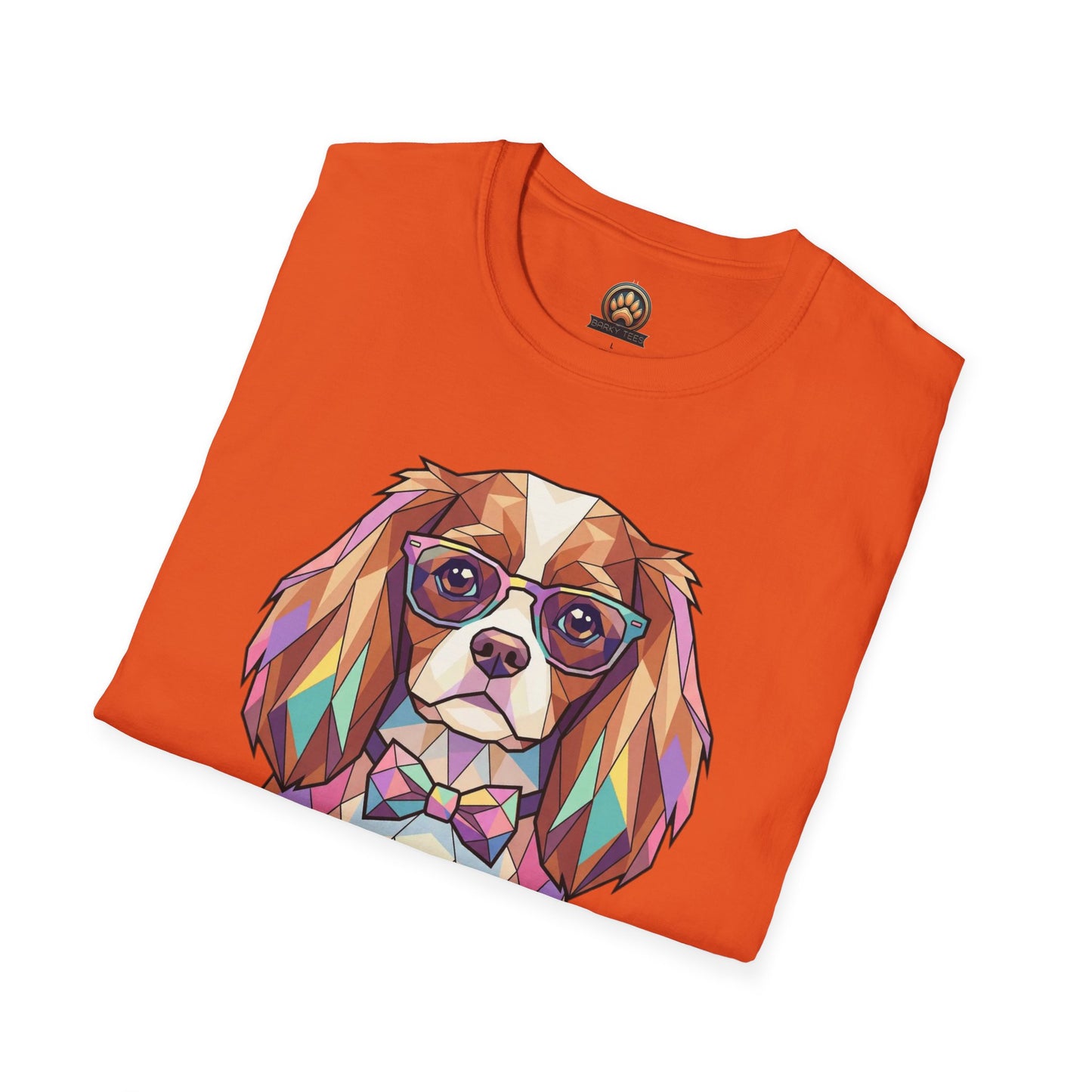 Tea Party Cavalier King Charles Tee - Large Front Print