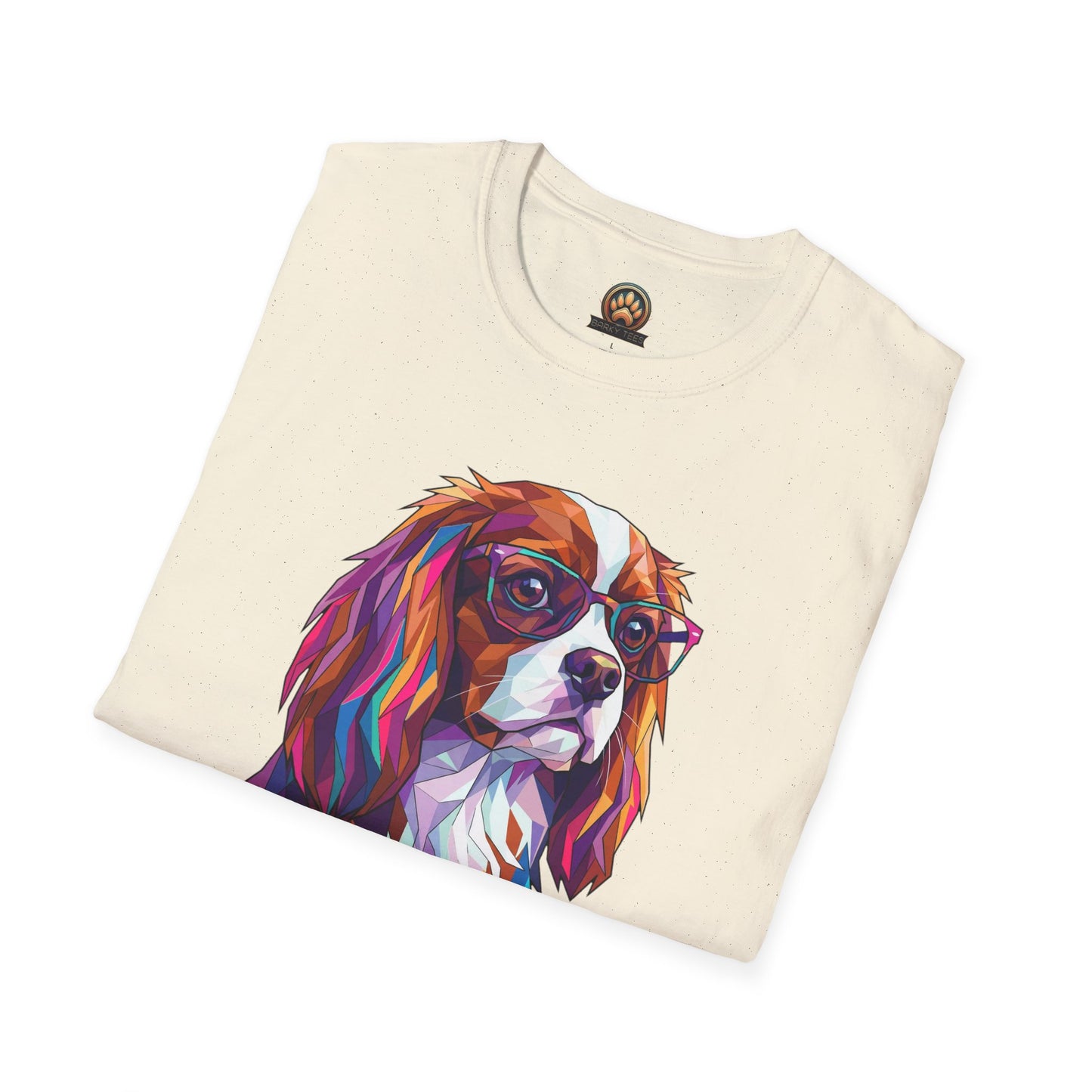 Portrait Cavalier King Charles Tee - Large Front Print