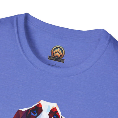 Polygon Basset Hound Tee - Large Front Print