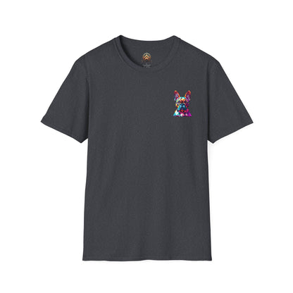 Polygon Style French Bull Dog T-Shirt - Pocket & Large Back Print