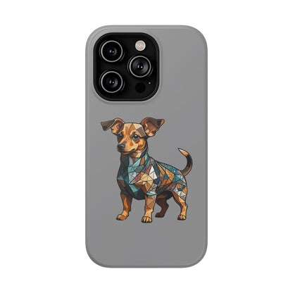 Polygon Style Pop Art Chiweenie Dog iPhone Phone Case