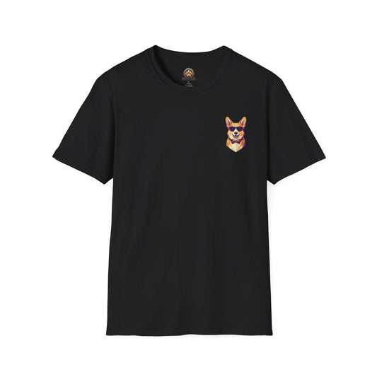 Dapper Corgi Tee - Pocket & Large Back Print