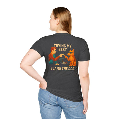 Blame the Dog - Pocket Logo and Large Back Print