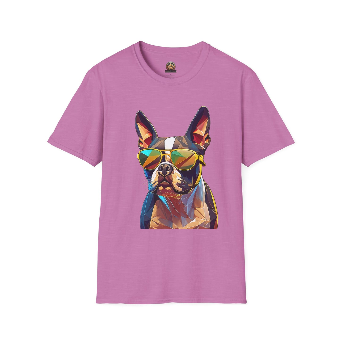 Sunny Boston Terrier Tee - Large Front Print
